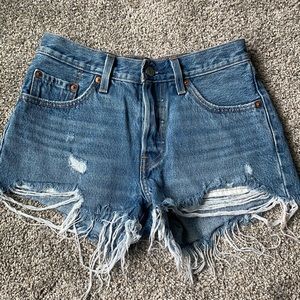 Levi’s jean shorts.